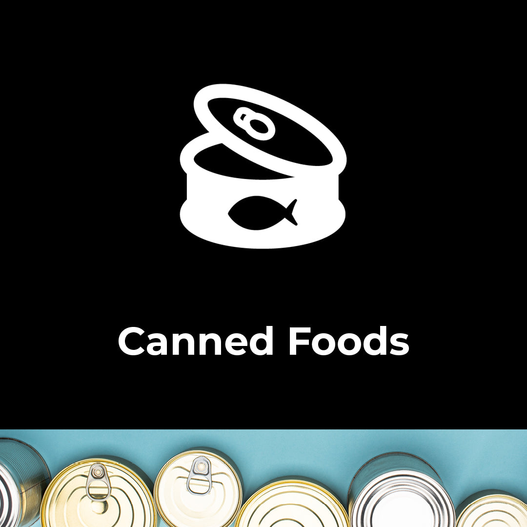 
    Tinned, Canned &amp; Sachets
  