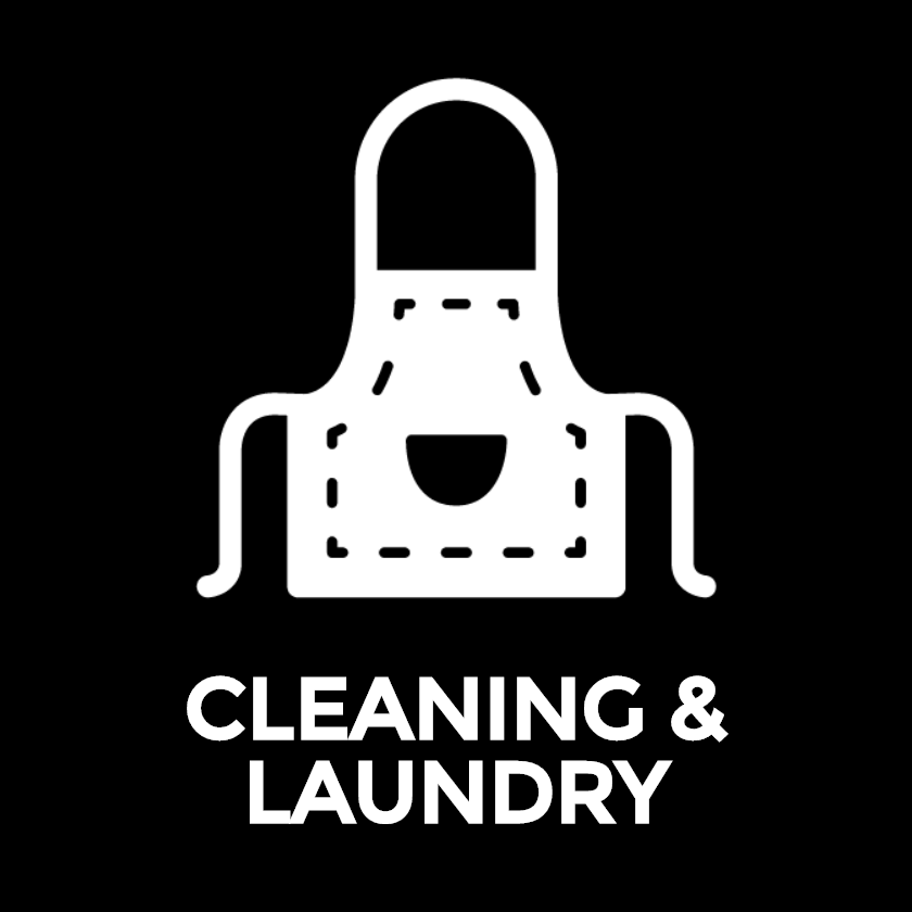 
    Cleaning &amp; Laundry
  