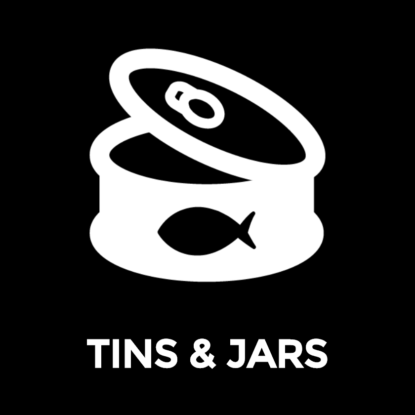 
    Tins &amp; Jars
  