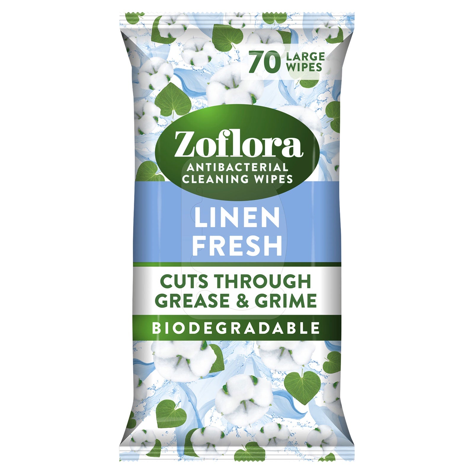 Zoflora Anti-Bacterial Wipes Linen Fresh 70pk*