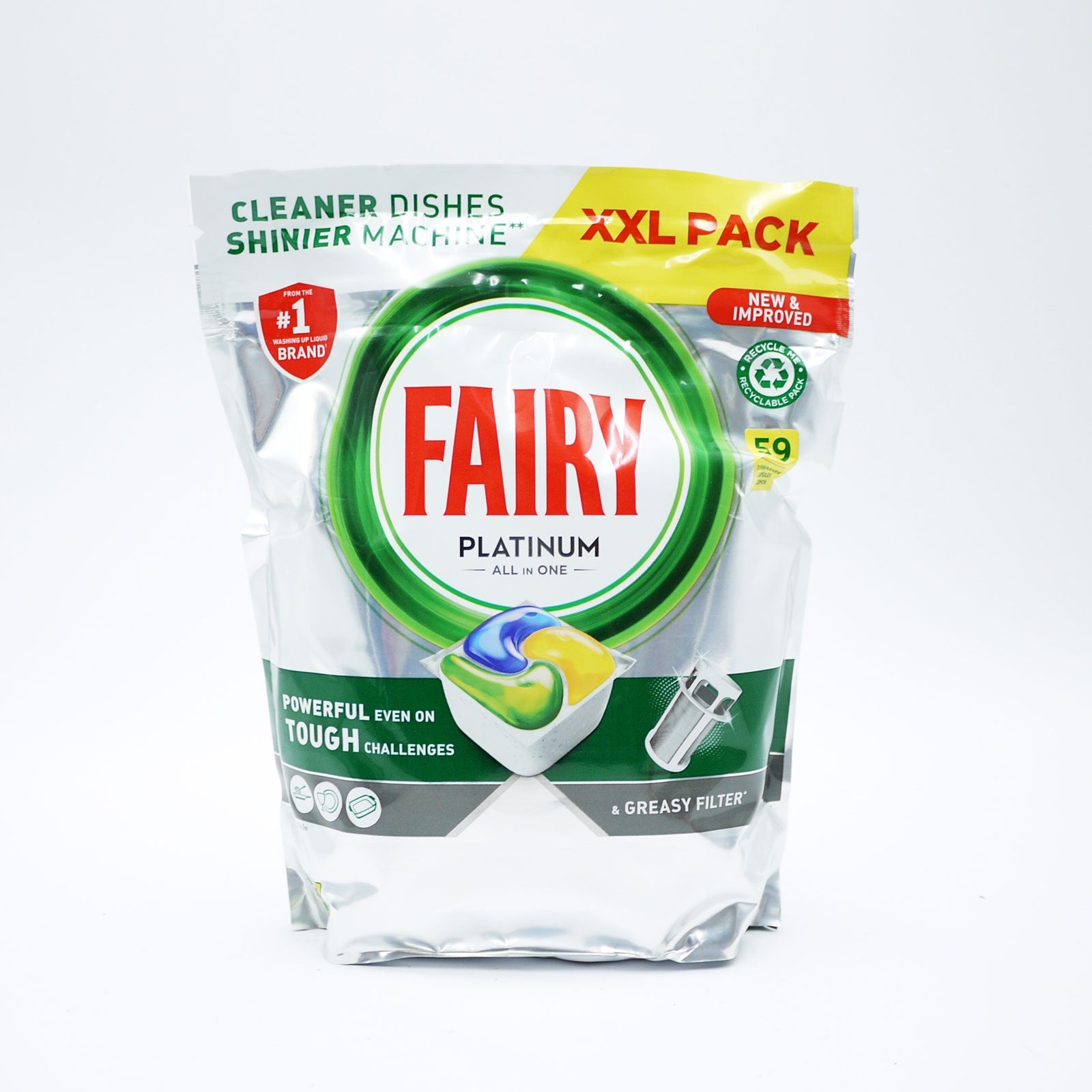 Fairy Platinum AIO Dishwasher Tabs Lemon 51pk*