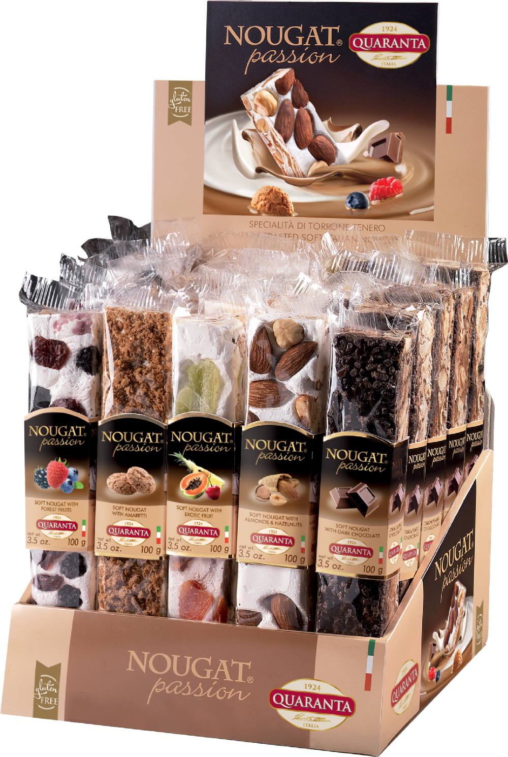 Quaranta Soft Nougat Creme Bars Classic Selection