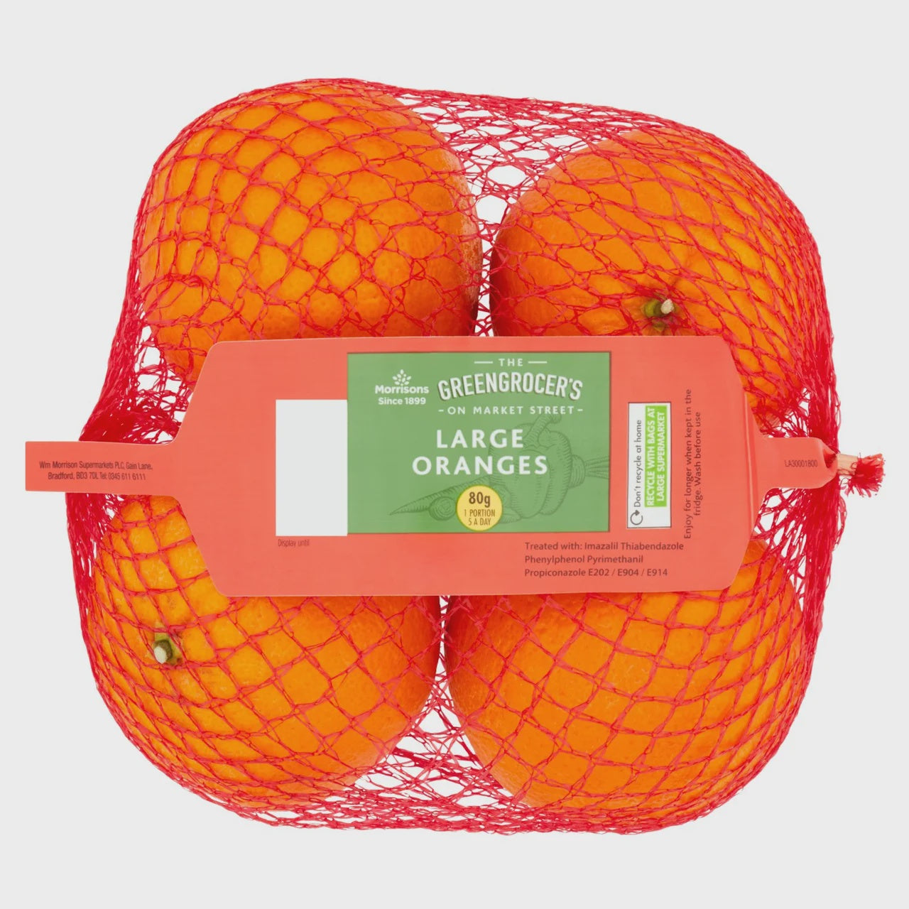 Morrisons Market St Large Oranges 4pk