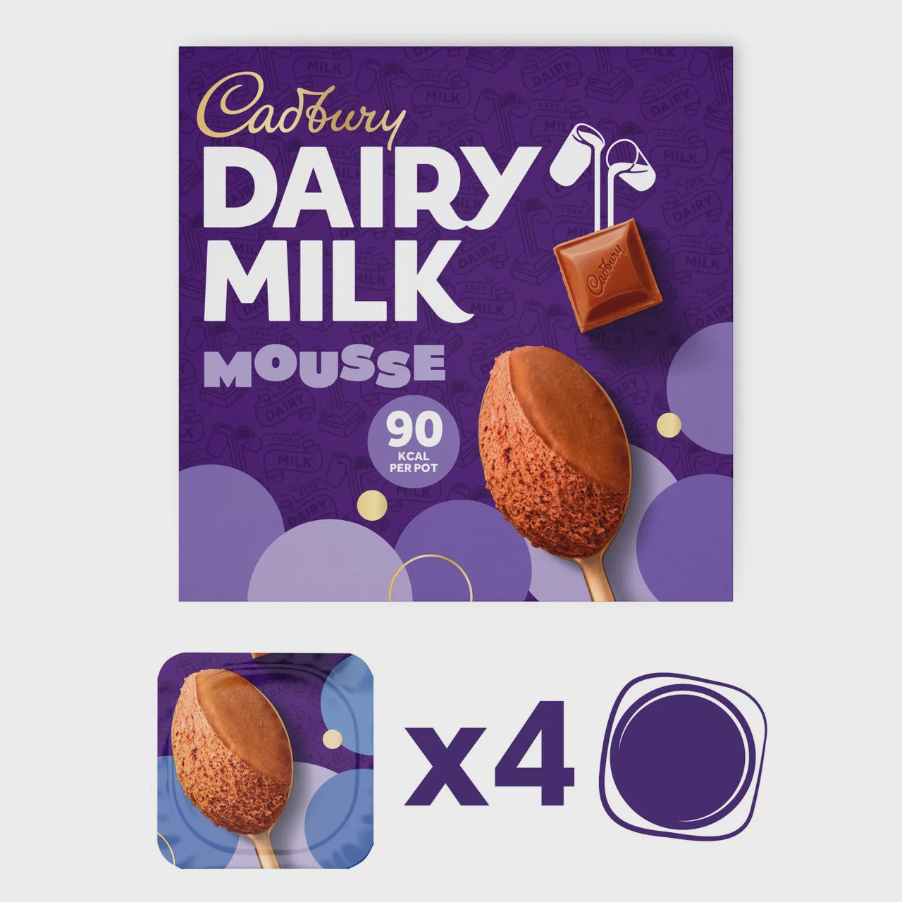 Cadbury Dairy Milk Mousse 4 x 45g