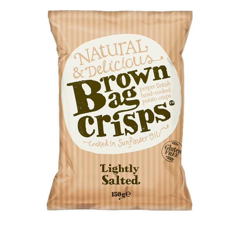BROWN BAG CRISPS Lightly Salted 150g*