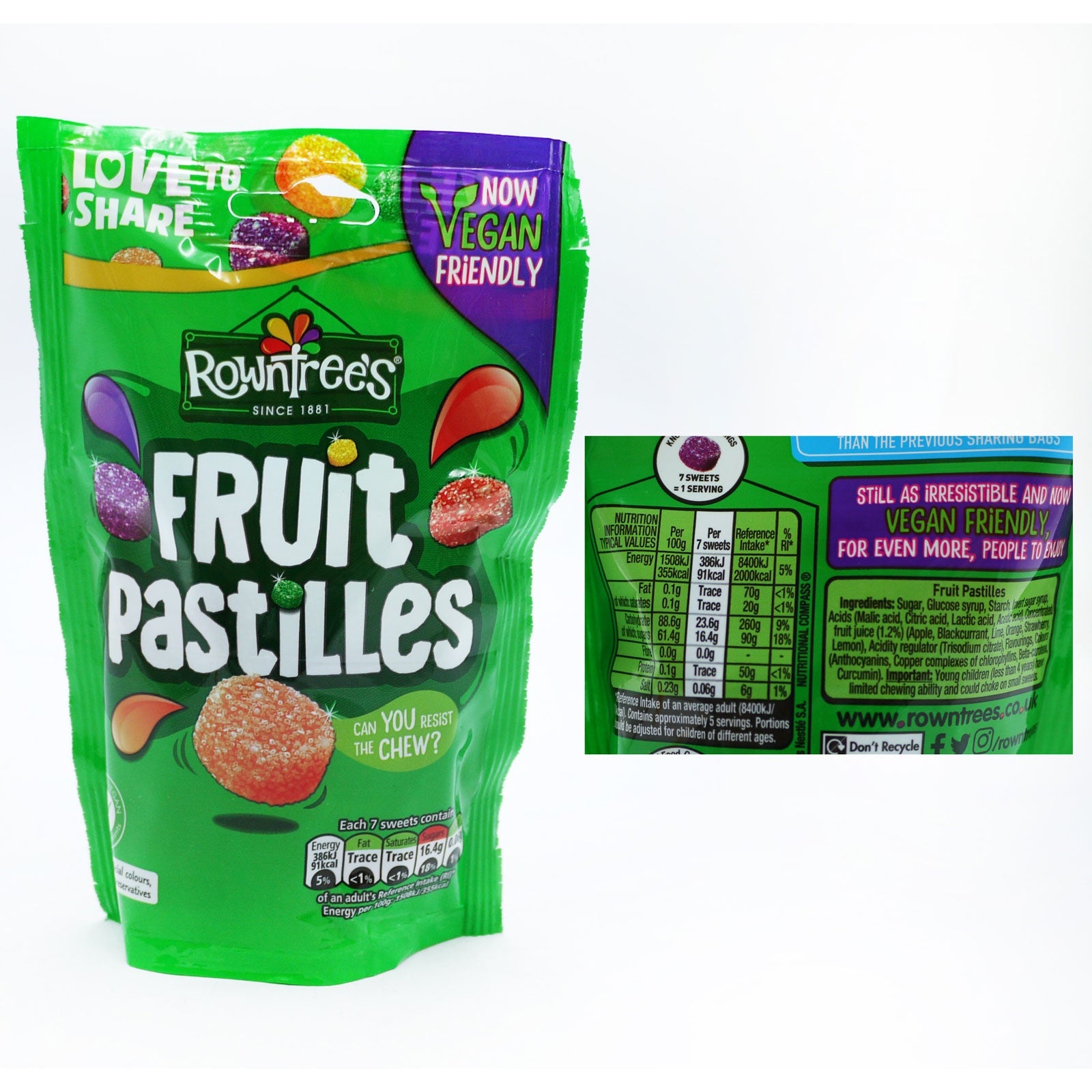 Rowntrees Fruit Pastilles Pouch 143g