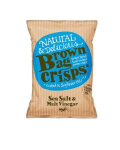 Brown Bag Crisps Sea Salt & Malt Vinegar 40g x 20pk*