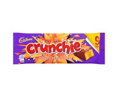 Cadbury Crunchie Chocolate Bar 9 Pack