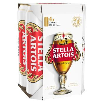 Stella Artois Larger 4 x 568ml*