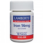 H01-8243 Lamberts Iron Tablets 14mg*