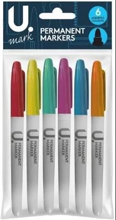 Permanent Markers 6pk