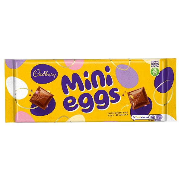 Cadbury Mini Eggs Block 360g*