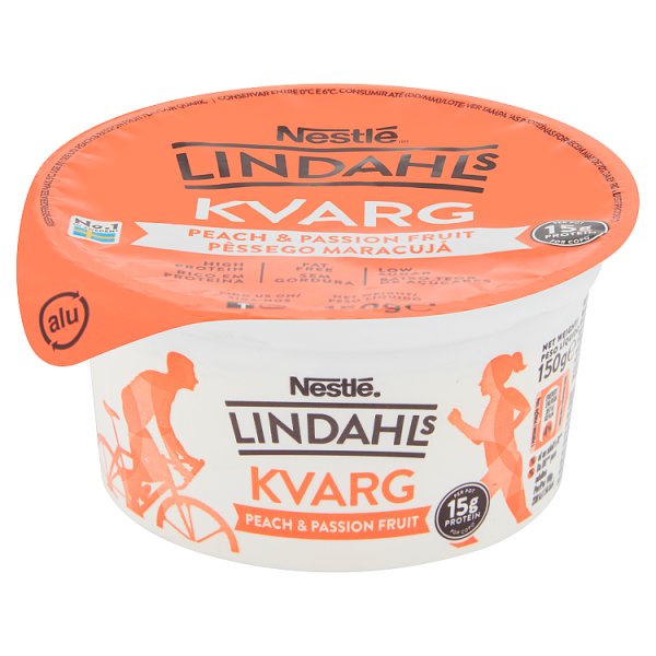 Lindahls Kvarg Peach & Passionfruit 150g