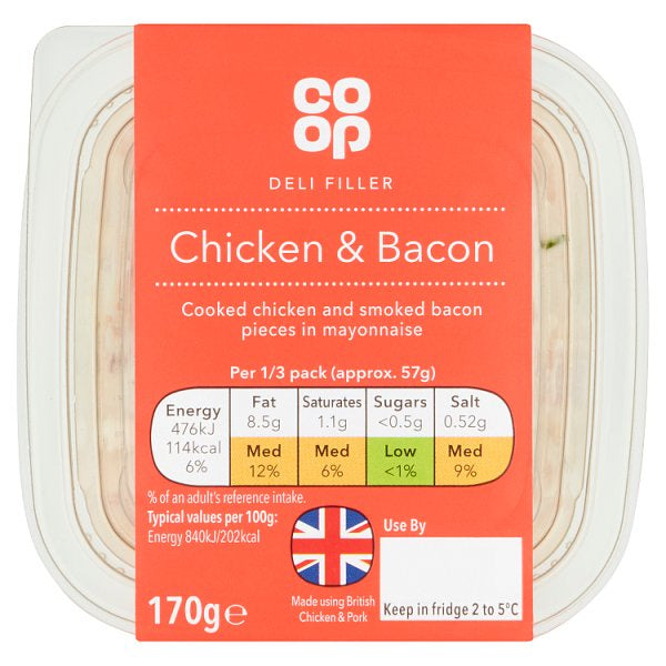 Co-op Chicken & Bacon Sandwich Filler 170g