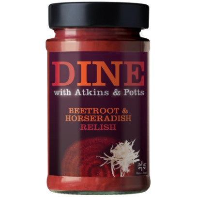 Atkins & Potts Red Beetroot Horseradish Rel 230g