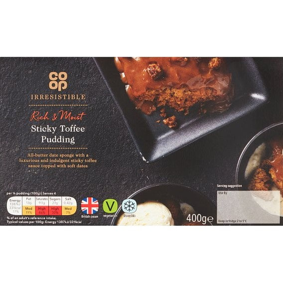 Co-op Irr Sticky Toffee Sponge Pudding 380g