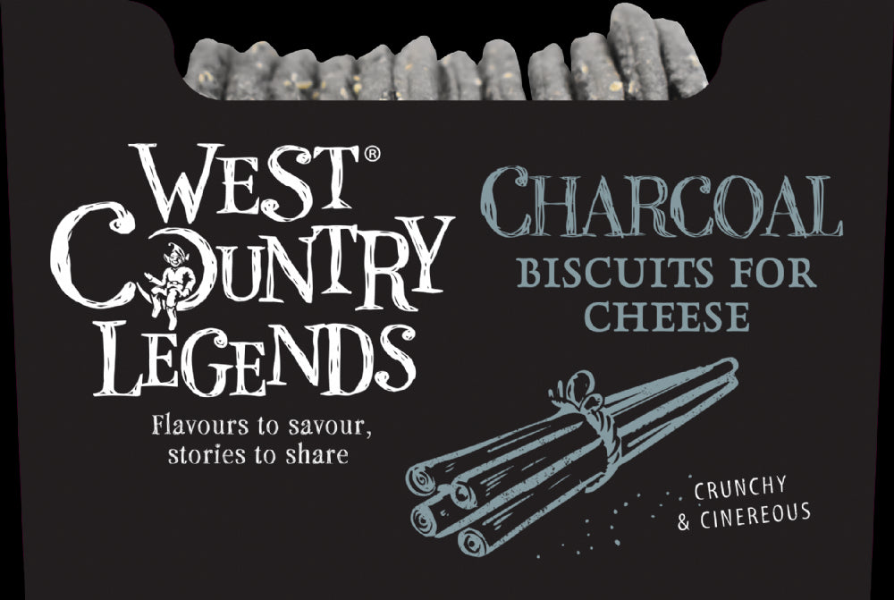 West Country Legend Charcoal Biscs for Cheese 100g