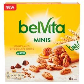 Belvita Mini's Honey & Choc Chip Bars 6pk