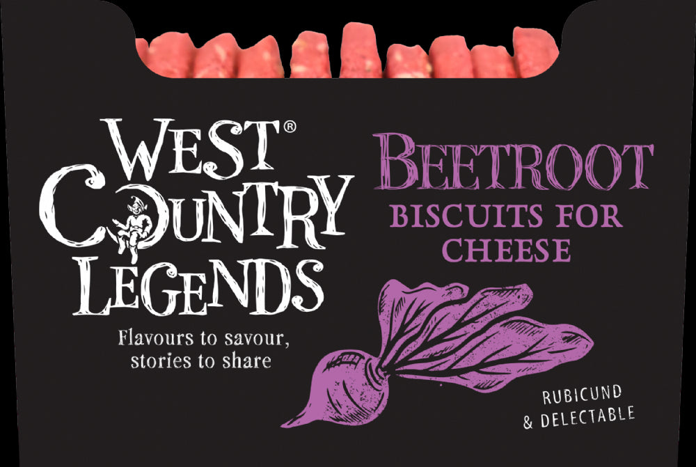 West Country Legend Beetroot Biscs for Cheese 100g