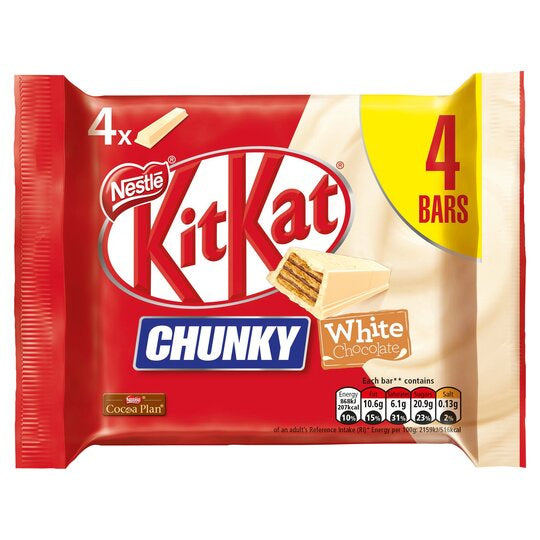 Nestle KitKat Chunky White 4pk*