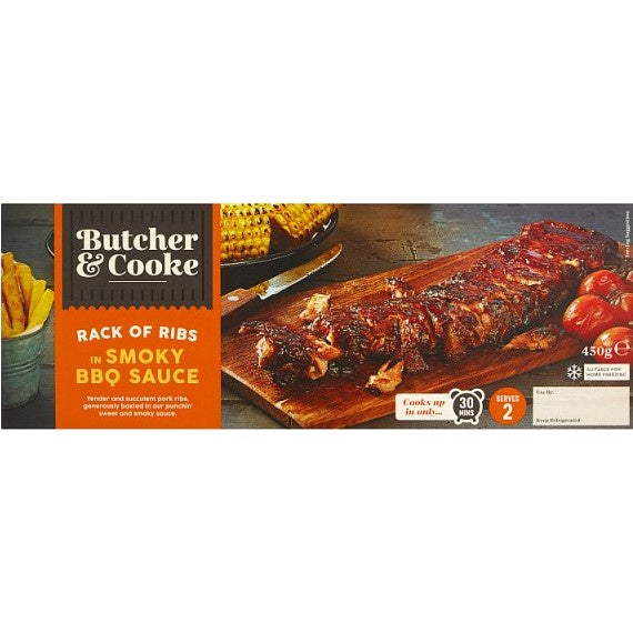 Butcher & Cook Pork Rib Rack 450g