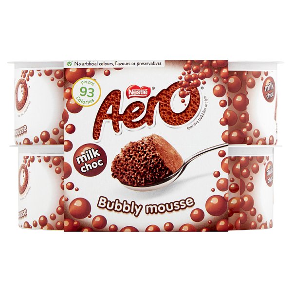 Nestle Aero Milk Chocolate Mousse 4pk#