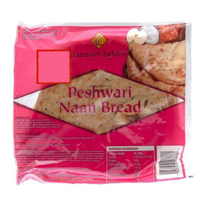 Leicester Bakery Peshwari Naan Breads(Large) 4pk