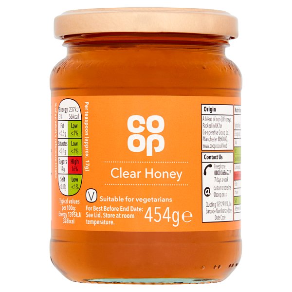 Co-Op Clear Honey 454g