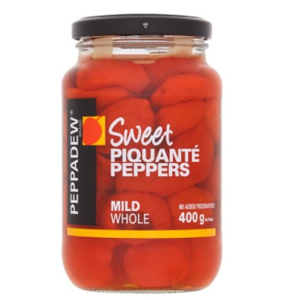 PEPPADEW Piquant Whole & Sweet Peppers - Mild 400g