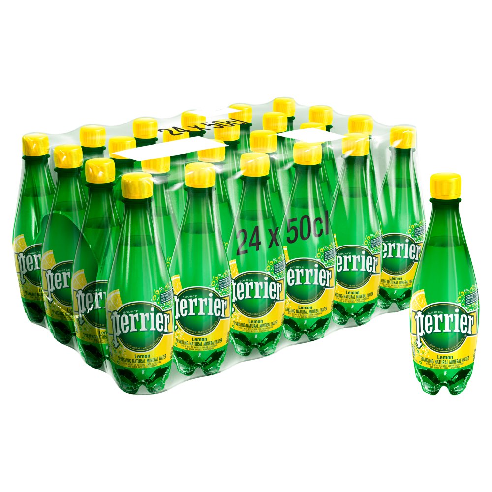 Perrier Lemon Sparkling Natural Mineral Water 24x500ml*#
