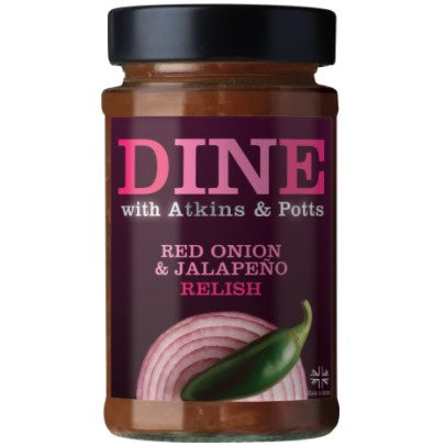 Atkins & Potts Red onion & Jalepeno Relish 250g