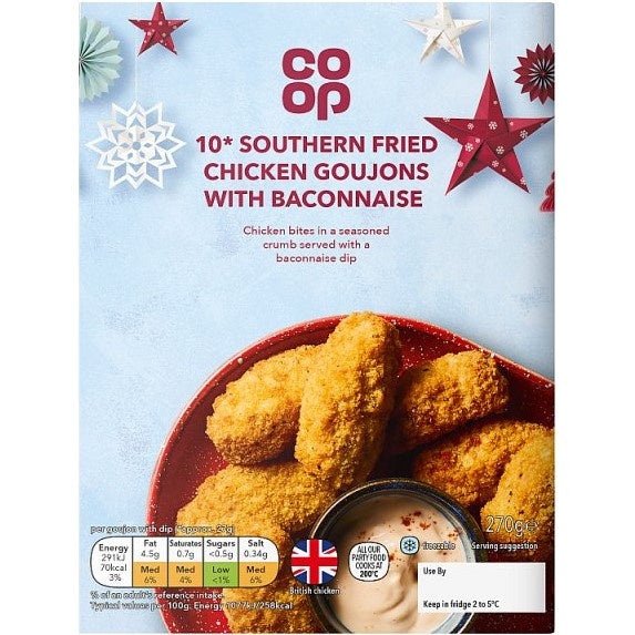 Co-op Southern Fried Chicken Goujons with Dip 290g