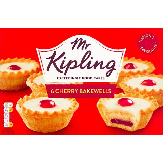 Mr Kipling Cherry Bakewells 6pk#