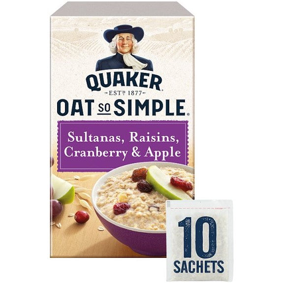Quaker Oat So Simple Sultana/Raisin/Cranberry 10 pack