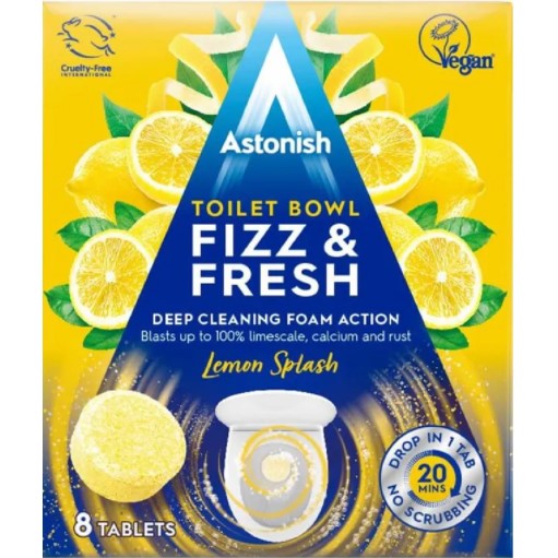 Astonish Toilet Bowl Fizz & Fresh Lemon 8pk*