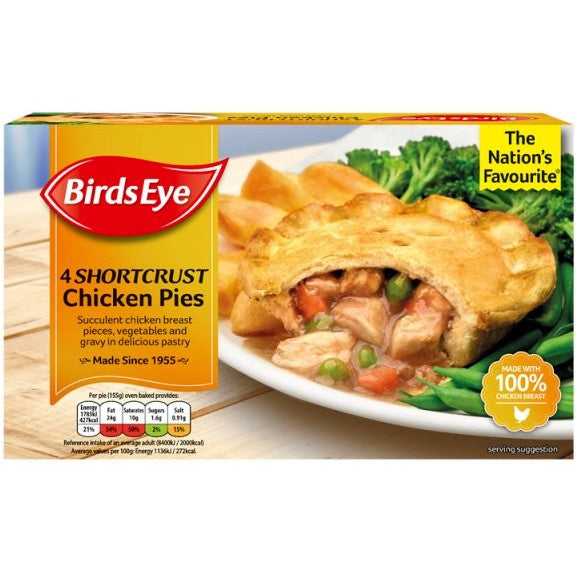 Birds Eye Chicken Pies 4 pk