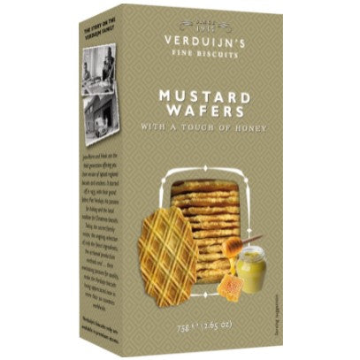 Verduijns mustard wafers with honey 75g