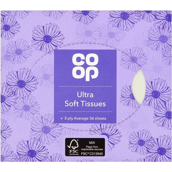 Co-op Ultra Soft Tissues Cube 3ply (56s)*