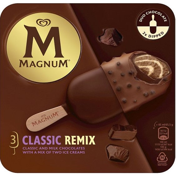 Walls Magnum Classic Remix 3PK*
