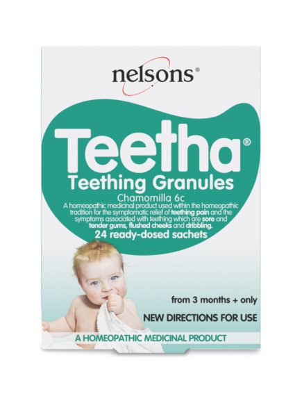 Nelsons Teetha Teething Granules 24 Sachets*