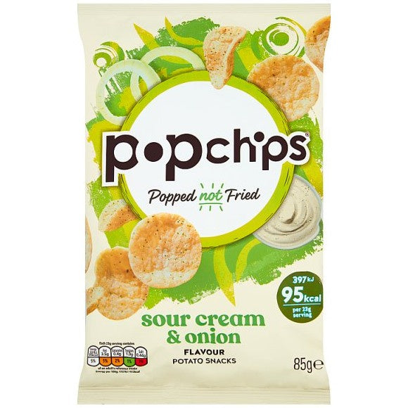 Popchips Sour Cream & Onion 85g*