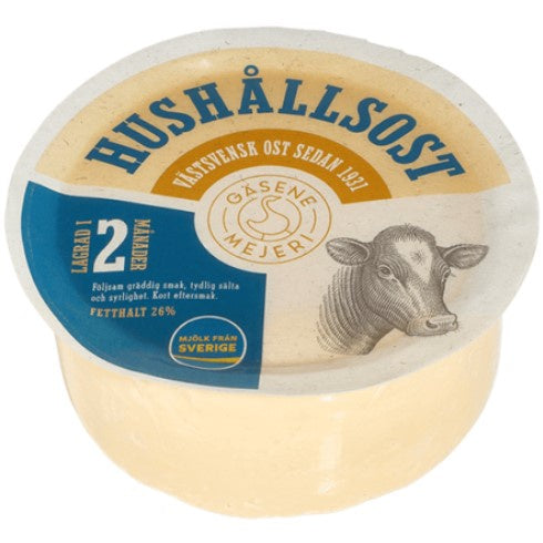 Gasene Hushallsost Mild Swedish cheese. 1kg