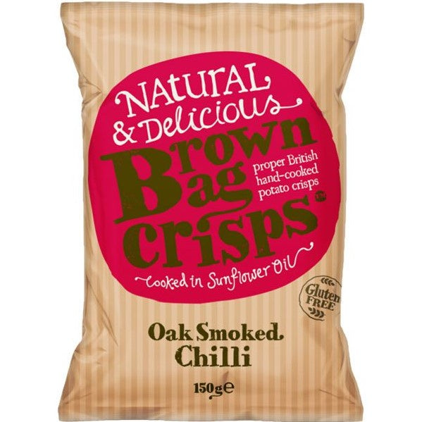 BROWN BAG CRISPS Oak Smoked Chilli 150g*