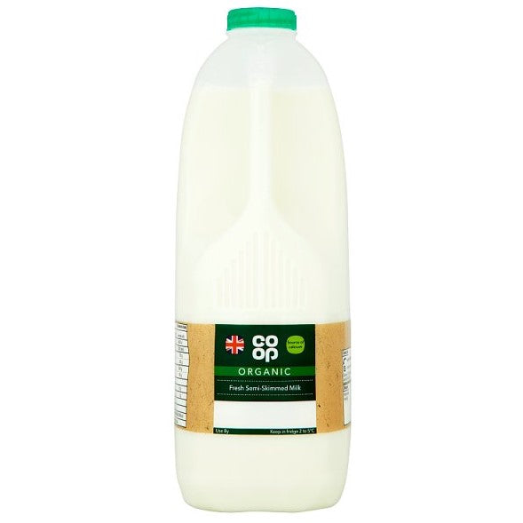 Co-op Organic Semi Skim Milk 4 Pt