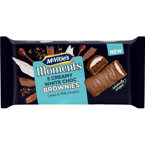 McVities Moments Wht Choc Brownies 5pk#