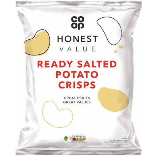 Co-op Honest Value Ready Salted Crisps 10pk*