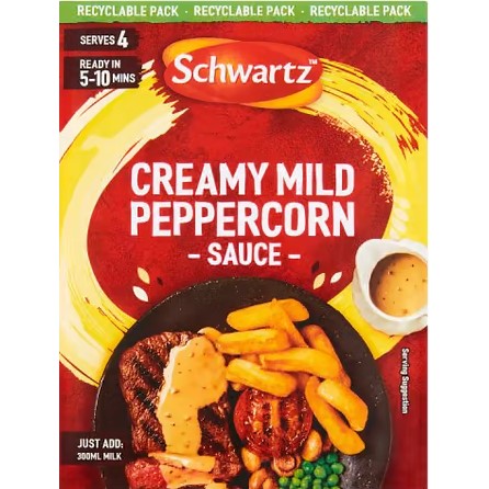Schwartz Creamy Mild Peppercorn Sauce 25g