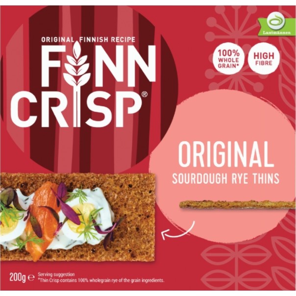 Finn Crisp Thin Rye Crispbread Original 200g