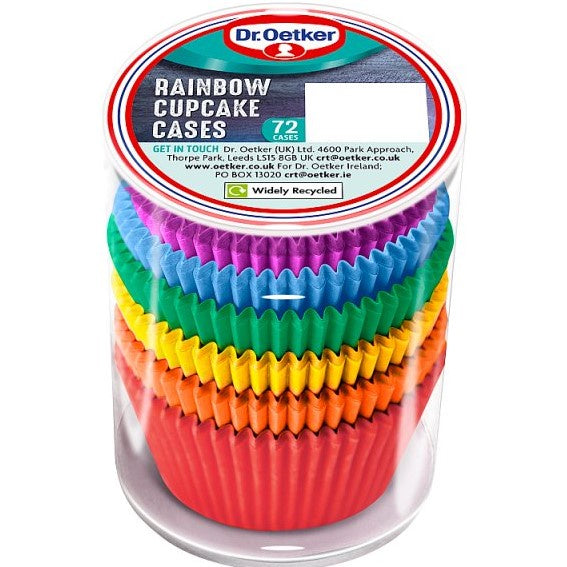 Dr Oetker Rainbow Cupcake Cases 72 pack*