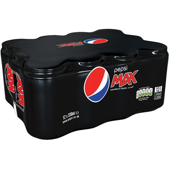 Pepsi Max Cans 12 x 330ml*#